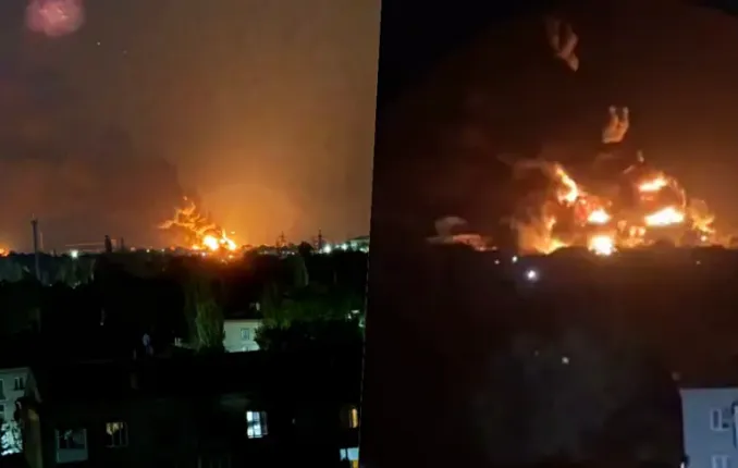 Notte intensa a Luhansk: la logistica russa in fiamme sotto attacco ucraino