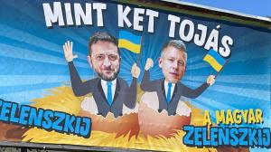 Campagne anti-européenne en Hongrie : caricatures de Zelensky et de l’opposant d’Orbán suscitent colère et mèmes